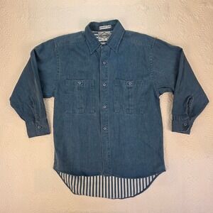 Vintage 1988 Levis Diamond Label Denim Shirt Mens Medium Blue Cotton 60573-2318